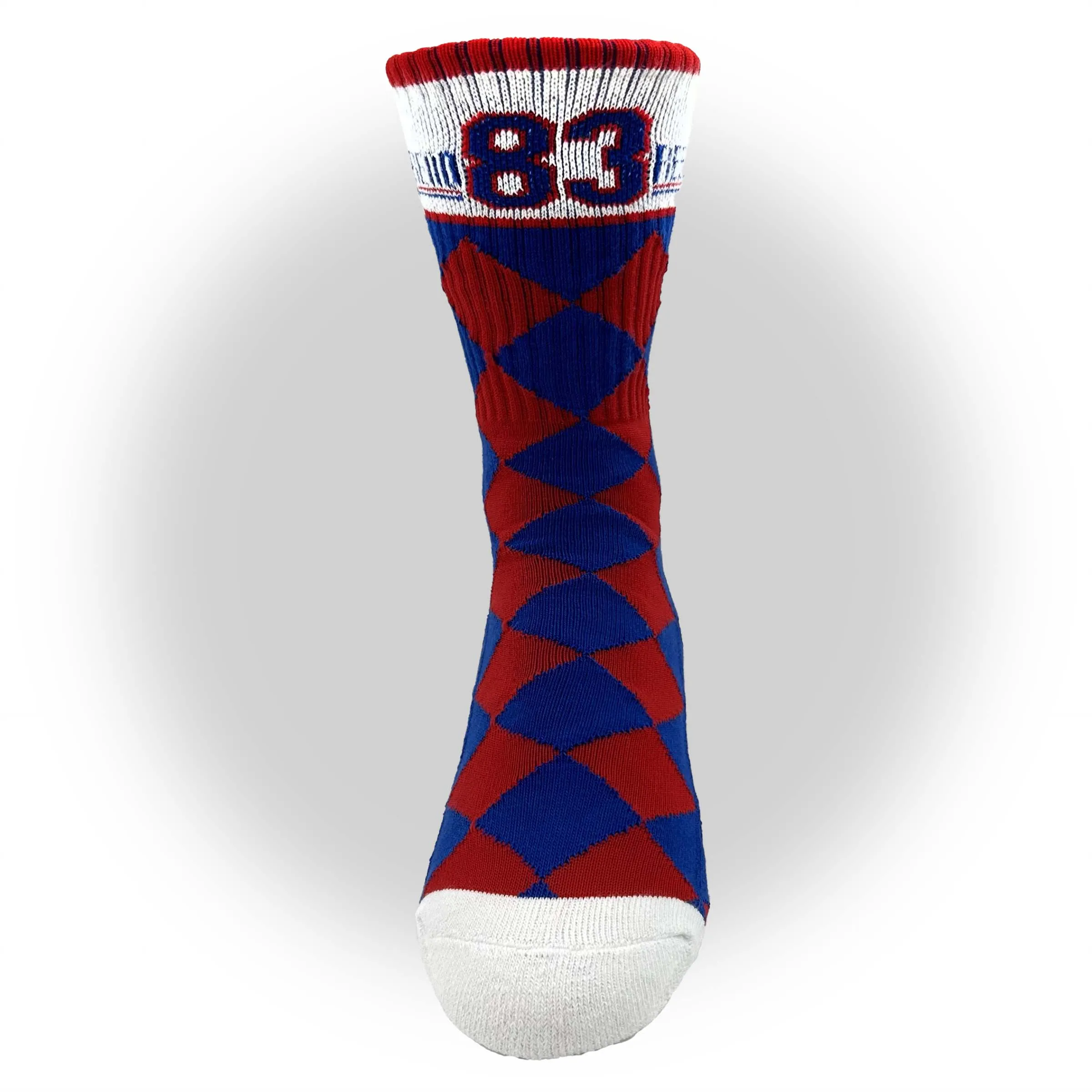 Andre Reed 83 Harlequin Athletic Crew Socks