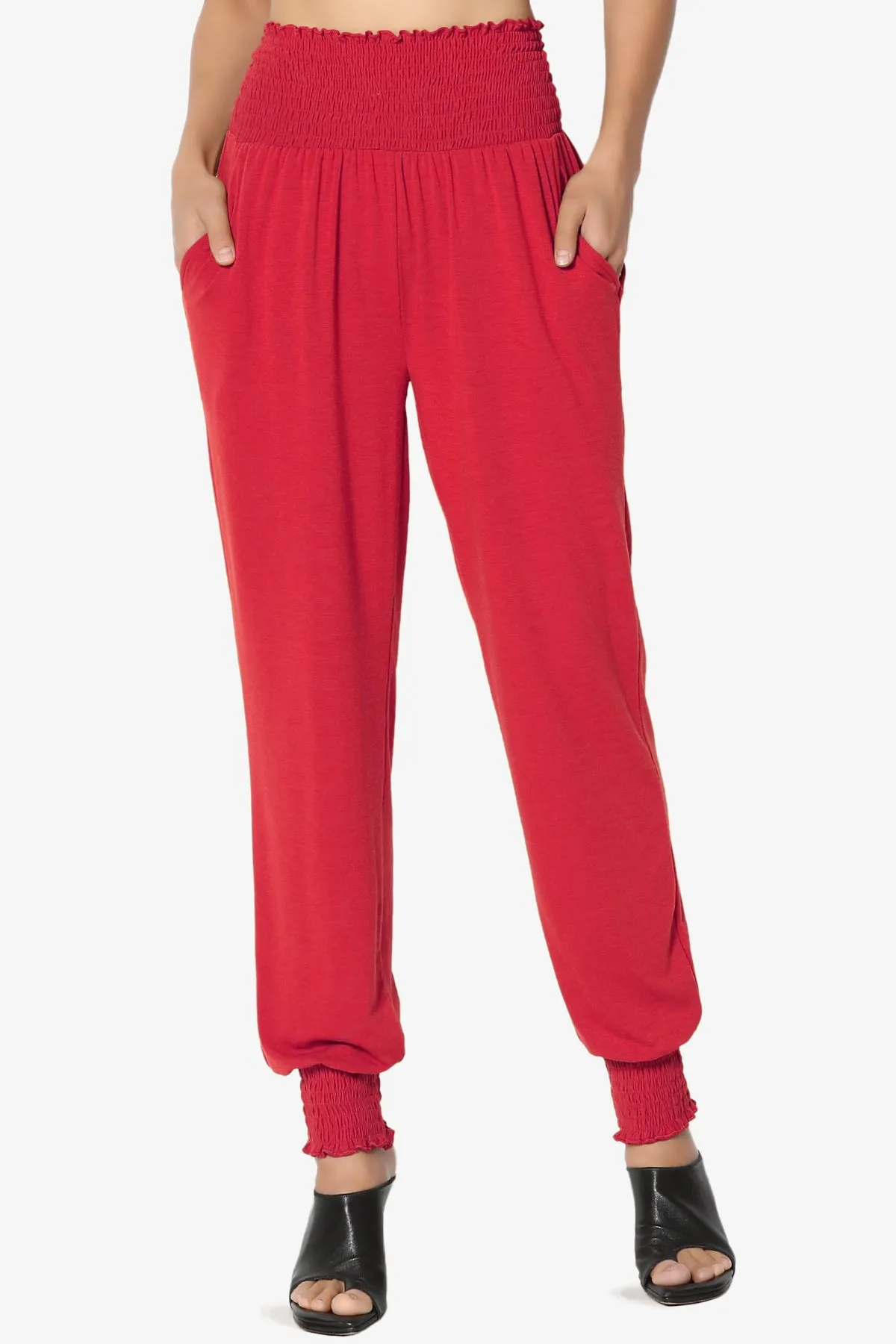 Estella Smocked Waist & Cuff Harem Pants PLUS