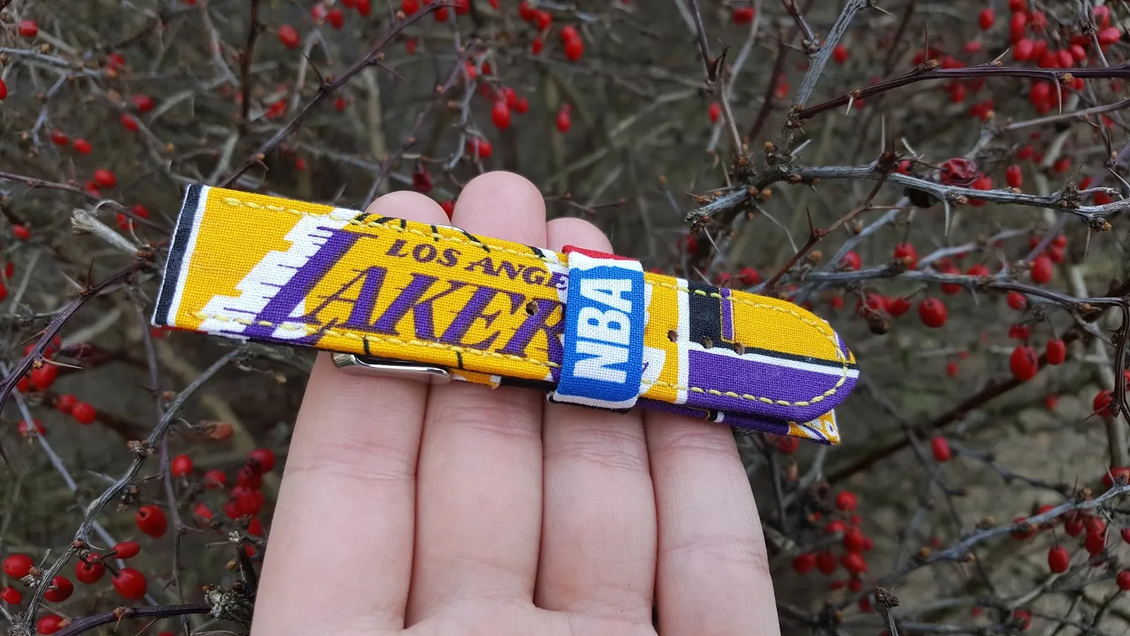 Los Angeles Lakers Watch Strap 22 mm
