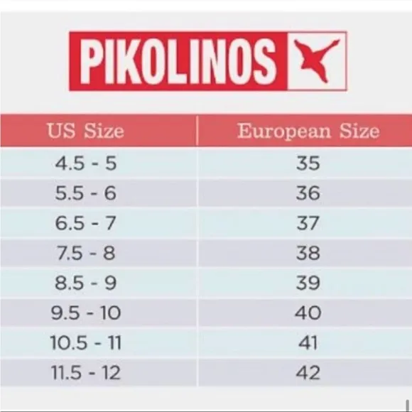 Pikolinos | Benissa Slingback Perforates Leather Peep Toe Wedge Size 41