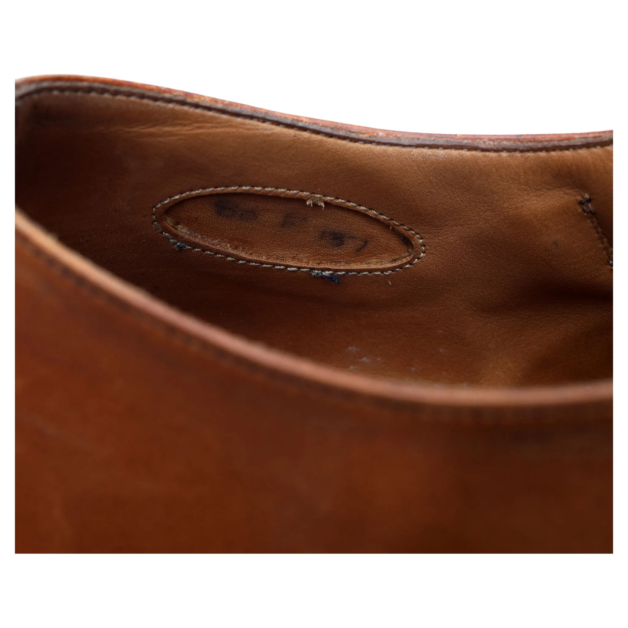 Tan Brown Leather Double Monk Strap UK 8 F